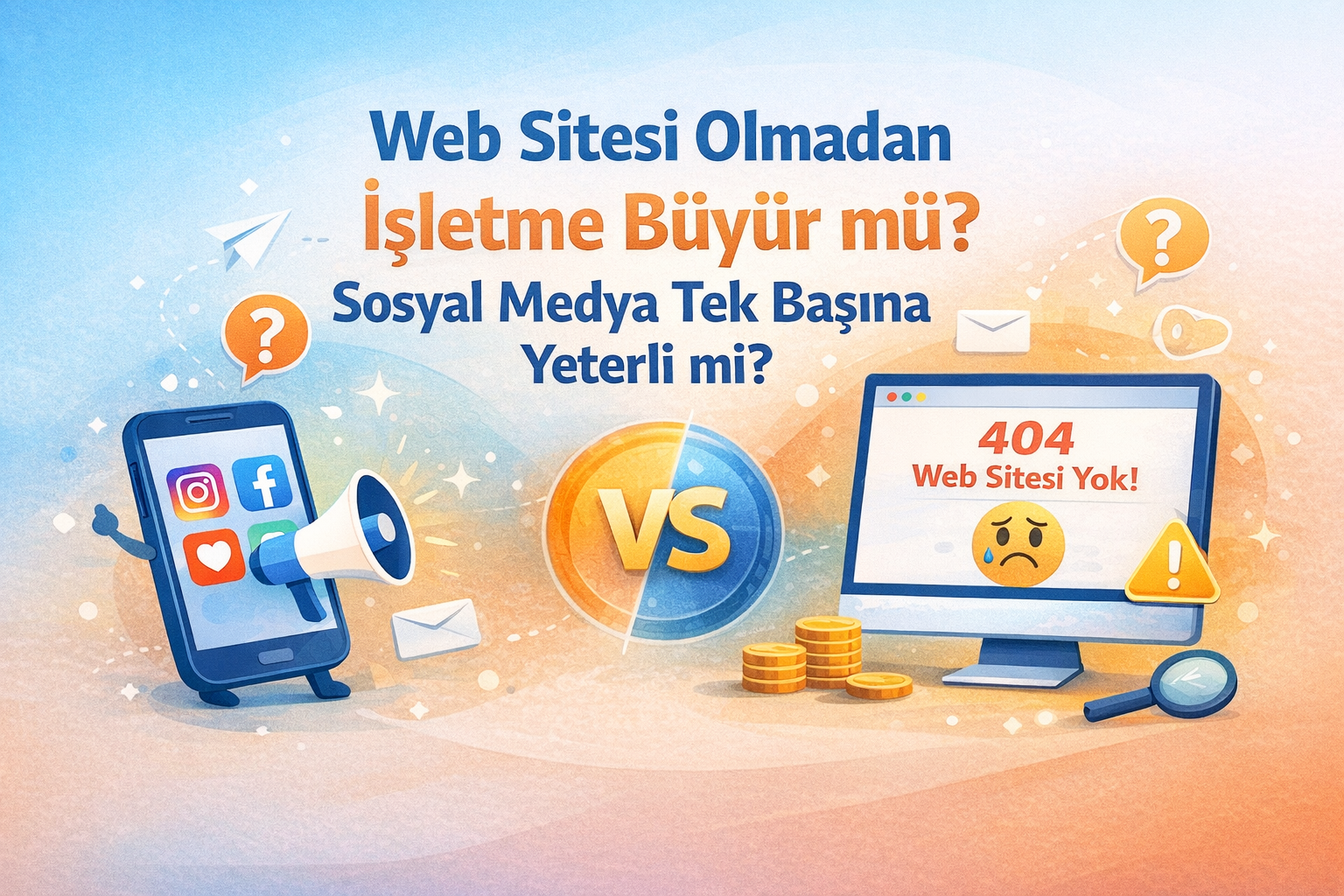 Web Sitesi Olmadan İşletme Büyür mü? Sosyal Medya Tek Başına Yeterli mi?